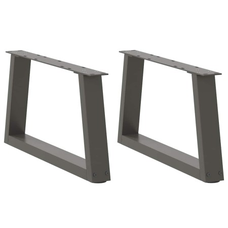 Patas para mesa comedor forma V 2 uds antracita 70x(30-31,3) cm de , Patas para mesas - Ref: Foro24-4012538, Precio: 56,94 €,...