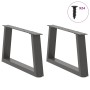 Patas para mesa comedor forma V 2 uds antracita 70x(30-31,3) cm de , Patas para mesas - Ref: Foro24-4012538, Precio: 56,94 €,...