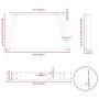 Patas para mesa comedor forma V 2 uds antracita 70x(30-31,3) cm de , Patas para mesas - Ref: Foro24-4012538, Precio: 56,94 €,...