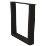 Patas para mesa de comedor forma V 2 uds negro 50x(42-43,3) cm de , Patas para mesas - Ref: Foro24-4012628, Precio: 59,83 €, ...