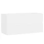 White engineered wood washbasin cabinet 90x38.5x45 cm by vidaXL, Bathroom furniture - Ref: Foro24-804755, Price: 53,55 €, Dis...