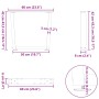 Patas para mesa de comedor forma de V 2 uds acero natural acero by , Table legs - Ref: Foro24-4012635, Price: 71,74 €, Discou...