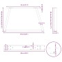 Patas para mesa de comedor forma V 2 uds negro 60x(42-43,3) cm by , Table legs - Ref: Foro24-4012552, Price: 58,47 €, Discoun...