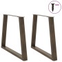 Patas para mesa de comedor en forma de V 2 uds acero natural by , Table legs - Ref: Foro24-4012571, Price: 104,79 €, Discount: %