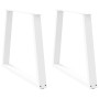 Patas para mesa de comedor en forma de V 2 uds blanco acero von , Tischbeine - Ref: Foro24-4012573, Preis: 101,26 €, Rabatt: %