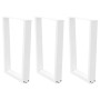 Patas para mesa de comedor forma V 2 uds blanco 70x(72-73,3) cm by , Table legs - Ref: Foro24-4012661, Price: 131,35 €, Disco...