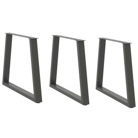 Patas para mesa de comedor en forma de V 3 uds antracita acero by , Table legs - Ref: Foro24-4012586, Price: 139,85 €, Discou...