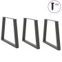 Patas para mesa de comedor en forma de V 3 uds antracita acero by , Table legs - Ref: Foro24-4012586, Price: 139,85 €, Discou...