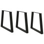 Patas para mesa de comedor en forma de V 3 uds acero negro by , Table legs - Ref: Foro24-4012584, Price: 112,97 €, Discount: %