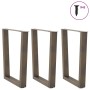 Patas para mesa de comedor en forma de V 3 uds acero natural by , Table legs - Ref: Foro24-4012663, Price: 131,35 €, Discount: %