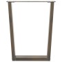 Patas para mesa de comedor en forma de V 3 uds acero natural by , Table legs - Ref: Foro24-4012663, Price: 131,35 €, Discount: %