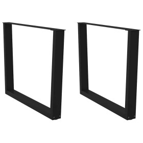 Patas mesa comedor forma V 2uds acero negro 100x(72-73,3) cm von , Tischbeine - Ref: Foro24-4012656, Preis: 90,91 €, Rabatt: %