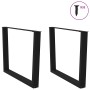 Patas mesa comedor forma V 2uds acero negro 100x(72-73,3) cm von , Tischbeine - Ref: Foro24-4012656, Preis: 90,83 €, Rabatt: %