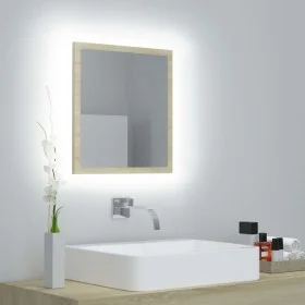 Espejo de baño acrílico color roble Sonoma 40x8,5x37 cm de vidaXL, Tocadores de baño - Ref: Foro24-804911, Precio: 24,22 €, D...
