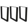 Patas para mesa de comedor en forma de V 3 uds acero negro by , Table legs - Ref: Foro24-4012668, Price: 125,33 €, Discount: %