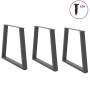 Patas para mesa de comedor en forma de V 3 uds antracita acero by , Table legs - Ref: Foro24-4012590, Price: 128,85 €, Discou...