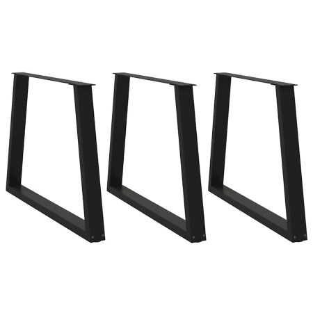 Patas para mesa de comedor en forma de V 3 uds acero negro by , Table legs - Ref: Foro24-4012592, Price: 128,19 €, Discount: %