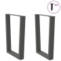 Patas para mesa de comedor en forma de V 2 uds antracita acero by , Table legs - Ref: Foro24-4012642, Price: 83,28 €, Discoun...