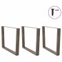 Patas para mesa de comedor en forma de V 3 uds acero natural by , Table legs - Ref: Foro24-4012675, Price: 163,08 €, Discount: %