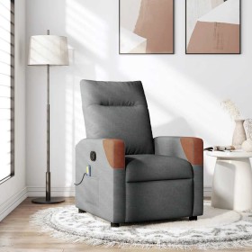 Sillón de masaje reclinable de tela gris oscuro de , Sillones - Ref: Foro24-4104818, Precio: 201,40 €, Descuento: %