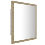 Espejo de baño acrílico color roble Sonoma 40x8,5x37 cm by vidaXL, bathroom vanities - Ref: Foro24-804911, Price: 28,19 €, Di...