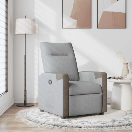 Sillón reclinable de tela gris claro by , Armchairs - Ref: Foro24-4104839, Price: 202,43 €, Discount: %