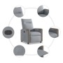 Sillón reclinable de tela gris claro by , Armchairs - Ref: Foro24-4104839, Price: 202,43 €, Discount: %