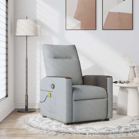 Sillón reclinable de masaje de tela gris claro von , Sessel - Ref: Foro24-4104832, Preis: 207,19 €, Rabatt: %