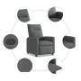 Sillón reclinable de tela gris oscuro de , Sillones - Ref: Foro24-4104826, Precio: 187,55 €, Descuento: %