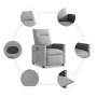 Sillón reclinable de tela gris nube by , Armchairs - Ref: Foro24-4104824, Price: 191,22 €, Discount: %