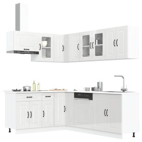 Mueble cocina Kalmar blanco brillo 11 pzas madera contrachapada von , Küchenschränke - Ref: Foro24-3314883, Preis: 796,68 €, ...