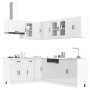 Mueble cocina Kalmar blanco brillo 11 pzas madera contrachapada de , Armarios de cocina - Ref: Foro24-3314883, Precio: 828,33...