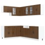 Mueble cocina Kalmar roble marrón 11 pzas madera contrachapada de , Armarios de cocina - Ref: Foro24-3314888, Precio: 707,15 ...