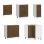 Mueble cocina Kalmar roble marrón 11 pzas madera contrachapada de , Armarios de cocina - Ref: Foro24-3314888, Precio: 707,15 ...