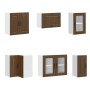 Mueble cocina Kalmar roble marrón 11 pzas madera contrachapada de , Armarios de cocina - Ref: Foro24-3314888, Precio: 707,15 ...