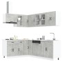 Mueble cocina Lucca gris hormigón 11 pzas madera contrachapada von , Küchenschränke - Ref: Foro24-3314895, Preis: 687,50 €, R...