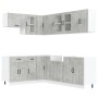 Mueble cocina Lucca gris hormigón 11 pzas madera contrachapada von , Küchenschränke - Ref: Foro24-3314895, Preis: 687,50 €, R...