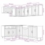 Mueble cocina Lucca gris hormigón 11 pzas madera contrachapada von , Küchenschränke - Ref: Foro24-3314895, Preis: 687,50 €, R...