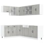 Mueble cocina Lucca sonoma gris 11 pzas madera contrachapada von , Küchenschränke - Ref: Foro24-3314897, Preis: 721,29 €, Rab...