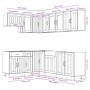 Mueble cocina Lucca sonoma gris 11 pzas madera contrachapada von , Küchenschränke - Ref: Foro24-3314897, Preis: 721,29 €, Rab...
