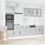 Mueble cocina Kalmar gris hormigón 7 pzas madera contrachapada von , Küchenschränke - Ref: Foro24-3314745, Preis: 623,05 €, R...