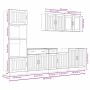 Mueble cocina Kalmar gris hormigón 7 pzas madera contrachapada von , Küchenschränke - Ref: Foro24-3314745, Preis: 623,05 €, R...