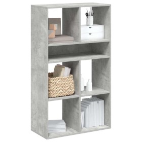 Estantería madera ingeniería gris hormigón 66x31x112 cm de , Librerías y estanterías - Ref: Foro24-860304, Precio: 72,32 €, D...