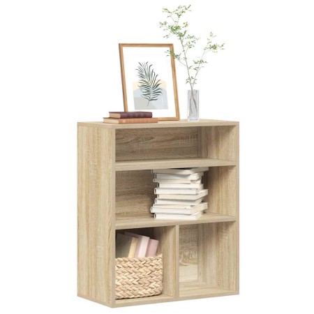Estantería madera ingeniería color roble 60x30x71,5 cm by , Bookcases and shelves - Ref: Foro24-860312, Price: 58,26 €, Disco...