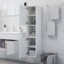 Badezimmerschrank Sperrholz weiß 30x30x130 cm von vidaXL, Badezimmermöbel - Ref: Foro24-804997, Preis: 60,31 €, Rabatt: %