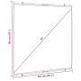 Pantalla de proyección colgante de pared 89 pulgadas 1:1 de , Pantallas para proyección - Ref: Foro24-4101038, Precio: 27,18 ...