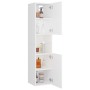Badezimmerschrank Sperrholz weiß 30x30x130 cm von vidaXL, Badezimmermöbel - Ref: Foro24-804997, Preis: 62,16 €, Rabatt: %