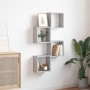 Estantes cubo de pared 4 unidades gris sonoma 30x15x30 cm de , Estantes y estanterías - Ref: Foro24-815883, Precio: 37,64 €