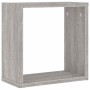 Estantes cubo de pared 4 unidades gris sonoma 30x15x30 cm de , Estantes y estanterías - Ref: Foro24-815883, Precio: 37,64 €