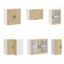 Mueble cocina Porto roble sonoma 11 pzas madera contrachapada von , Küchenschränke - Ref: Foro24-3314904, Preis: 686,57 €, Ra...